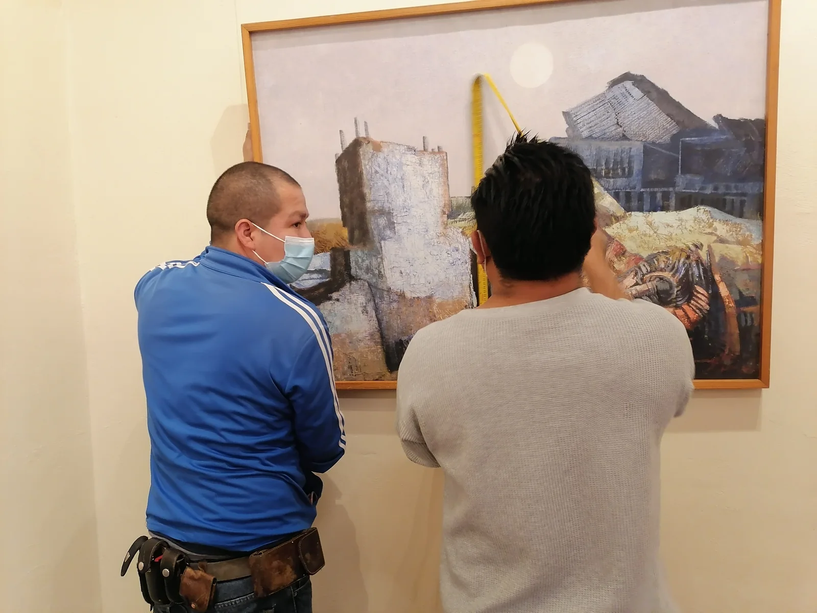 Registro del montaje — Paisaje del pintor